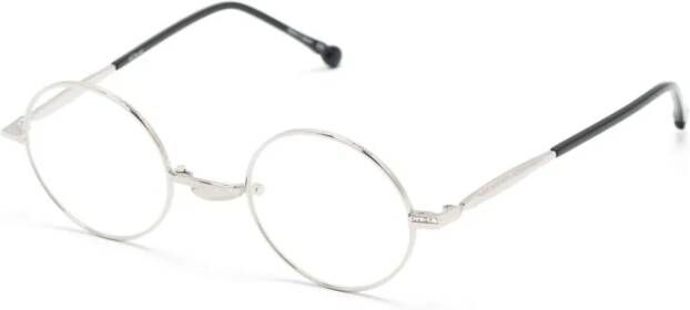Matsuda Bril met rond montuur Zilver