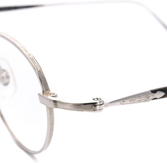 Matsuda bril met rond montuur Zilver