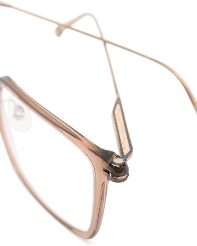 Matsuda Bril met vierkant montuur Beige