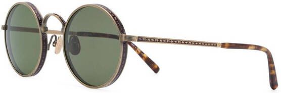 Matsuda Zonnebril met rond montuur Blauw