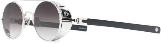 Matsuda M3128 zonnebril met rond montuur Zwart