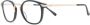 Matsuda round brushed metal glasses Zwart - Thumbnail 2