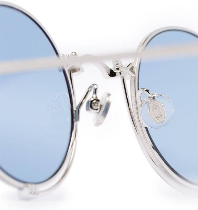 Matsuda Zonnebril met rond montuur Blauw