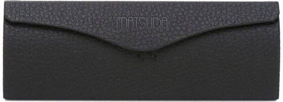 Matsuda zonnebril met rond montuur Metallic