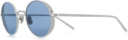 Matsuda Zonnebril met rond montuur Metallic
