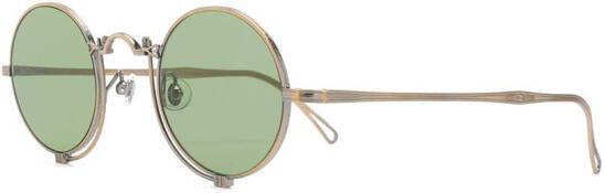 Matsuda Zonnebril met rond montuur Metallic
