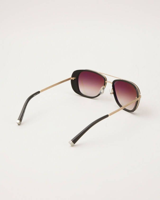Matsuda zonnebril met vierkante rand Zwart