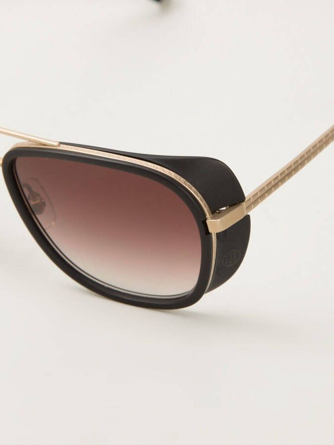 Matsuda zonnebril met vierkante rand Zwart