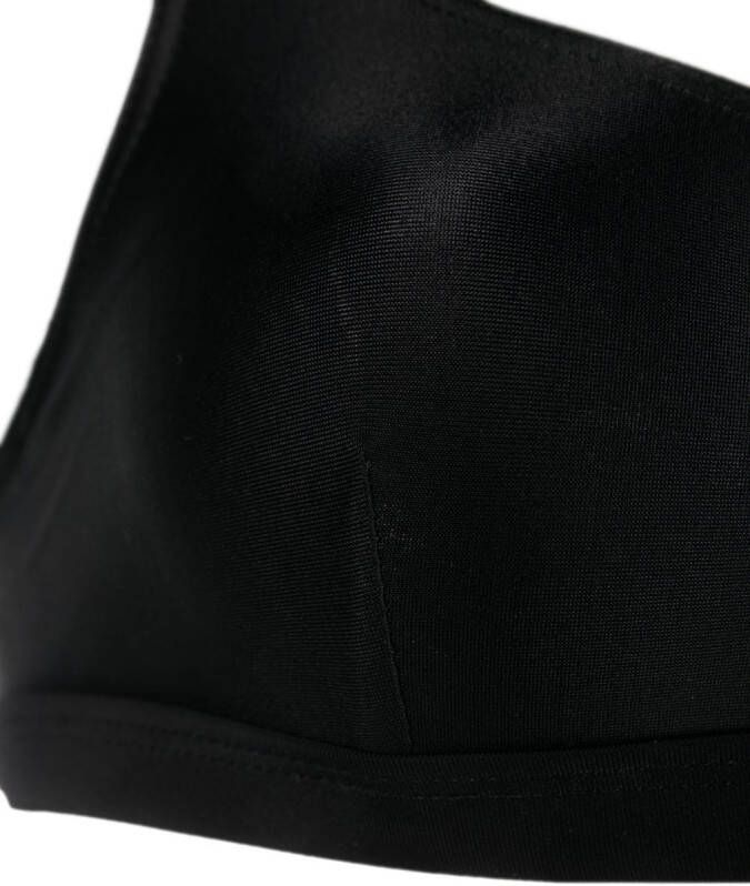Matteau Bikinitop met diepe ronde hals Zwart