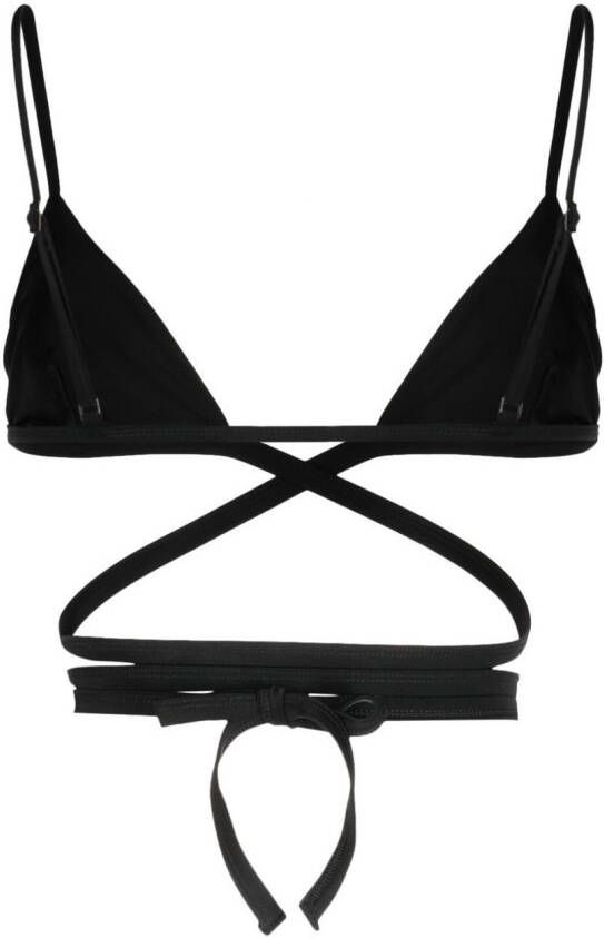 Matteau Bikinitop met driehoekige kop Zwart
