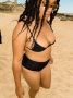Matteau Petite triangel bikinitop Zwart - Thumbnail 2