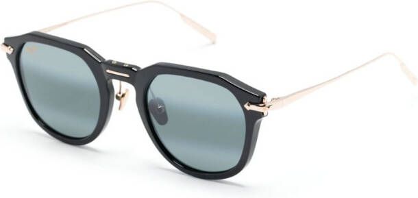 Maui Jim Alika zonnebril met geometrisch montuur Zwart