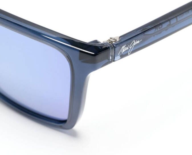 Maui Jim Crusem zonnebril met vierkant montuur Blauw