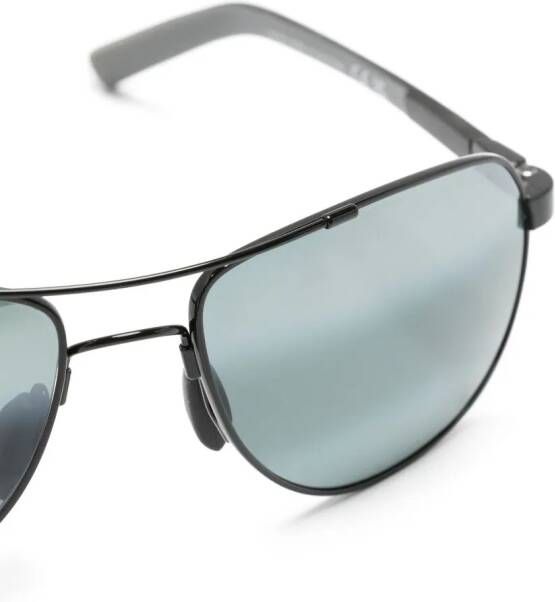 Maui Jim Zonnebril met piloten montuur Zwart