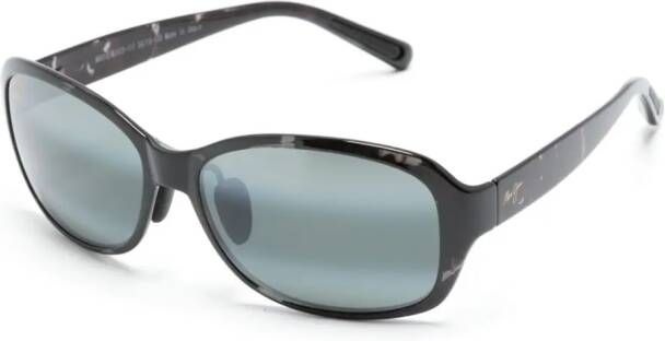 Maui Jim Zonnebril met rechthoekig montuur Zwart