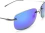 Maui Jim Ohai zonnebril met vierkant montuur Zwart - Thumbnail 3