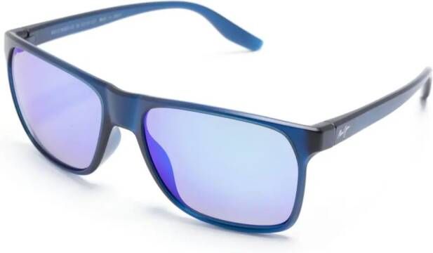 Maui Jim Pailolo zonnebril met vierkant montuur Blauw