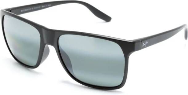 Maui Jim Pailolo zonnebril met vierkant montuur Zwart