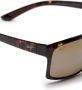 Maui Jim Pokowai zonnebril met rechthoekig montuur Bruin - Thumbnail 3