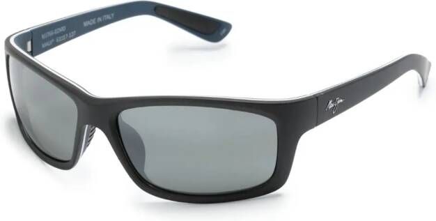 Maui Jim Zonnebril met rechthoekig montuur Zwart
