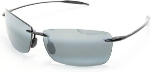 Maui Jim Zonnebril met rechthoekig montuur Zwart
