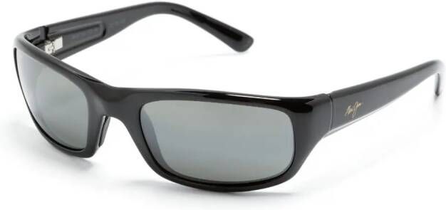 Maui Jim Zonnebril met rechthoekig montuur Zwart