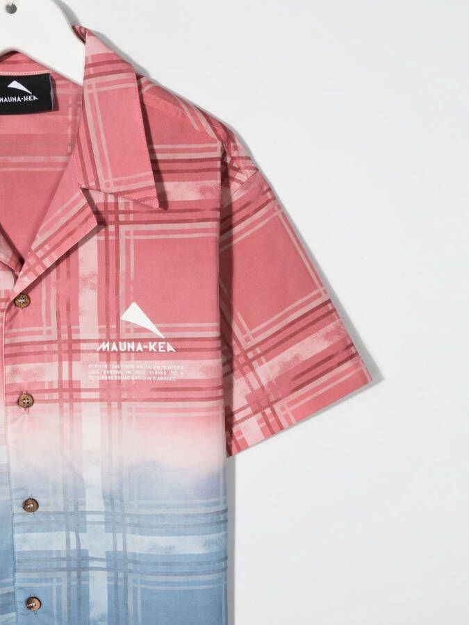 Mauna Kea Geruit shirt Roze