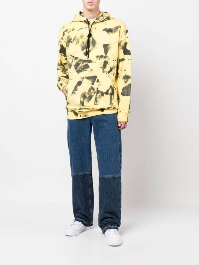 Mauna Kea Hoodie met abstracte print Geel