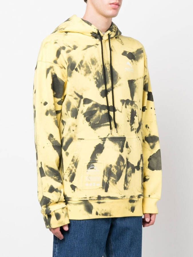 Mauna Kea Hoodie met abstracte print Geel