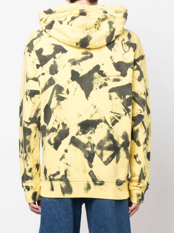 Mauna Kea Hoodie met abstracte print Geel