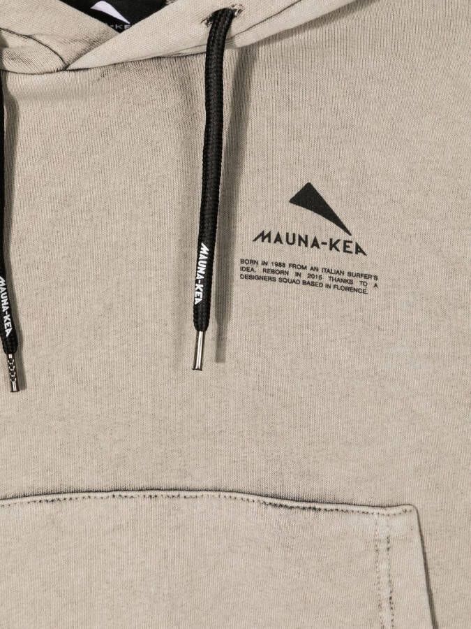 Mauna Kea Hoodie met logoprint Bruin