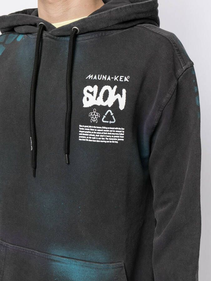 Mauna Kea Hoodie met print Zwart