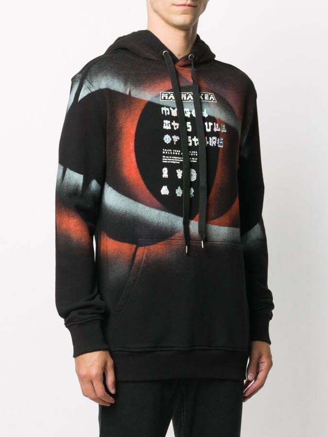 Mauna Kea Hoodie met print Zwart