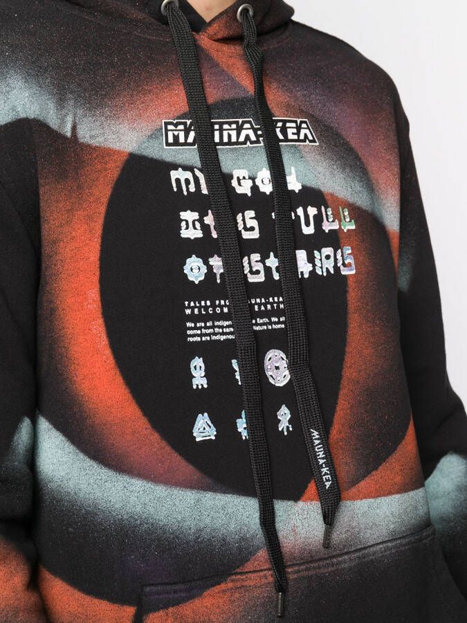 Mauna Kea Hoodie met print Zwart