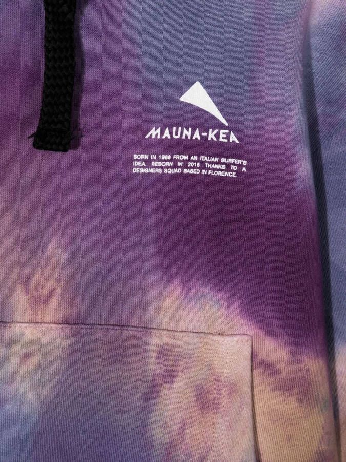 Mauna Kea Hoodie met tie-dye print Paars