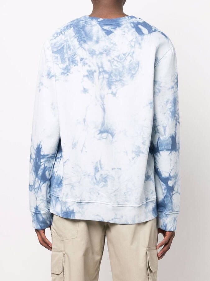 Mauna Kea Sweater met tie-dye print Blauw