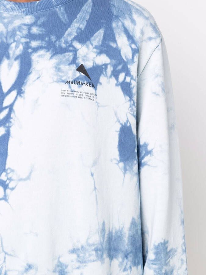 Mauna Kea Sweater met tie-dye print Blauw