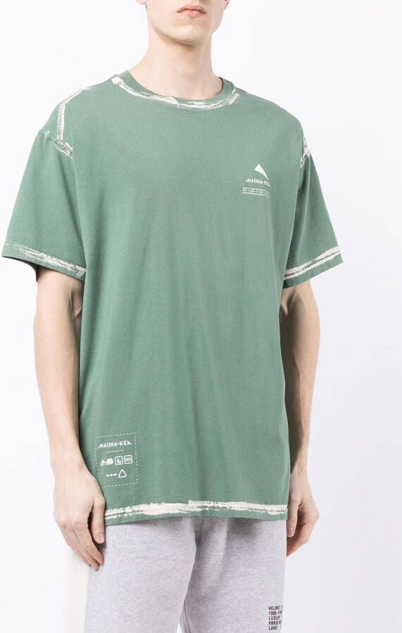 Mauna Kea T-shirt met geverfde afwerking Groen