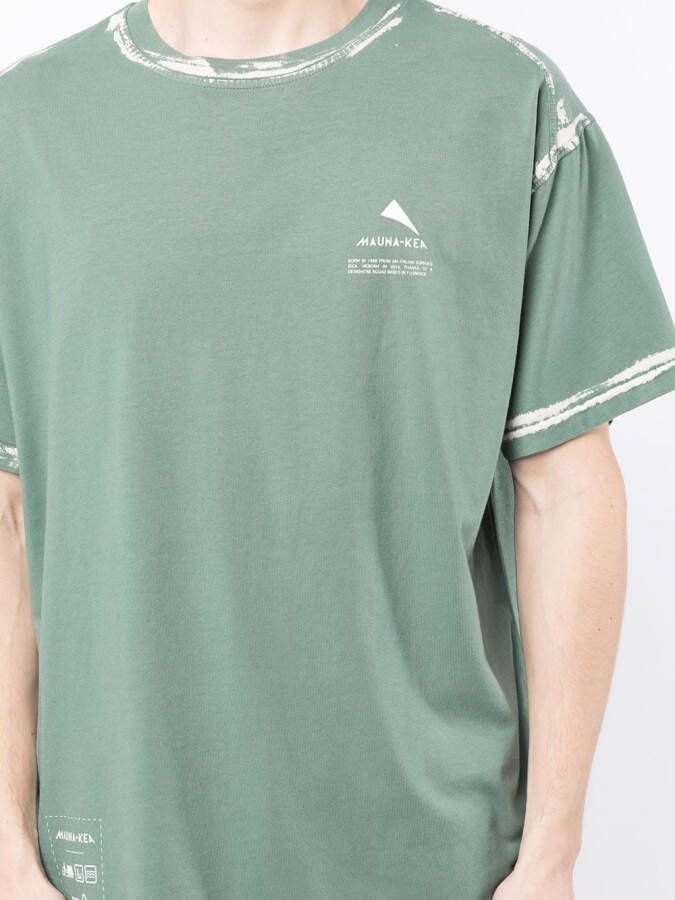 Mauna Kea T-shirt met geverfde afwerking Groen