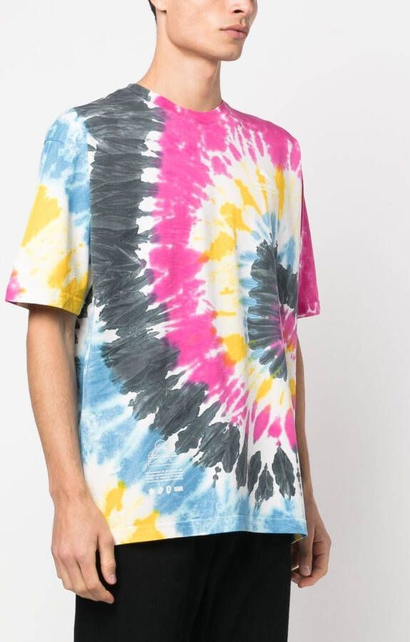 Mauna Kea T-shirt met tie-dye print Wit