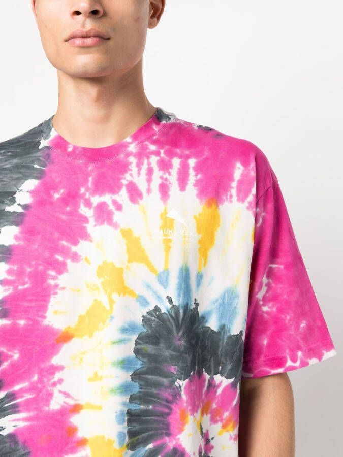 Mauna Kea T-shirt met tie-dye print Wit