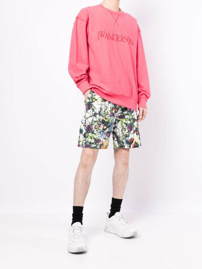 Mauna Kea Trainingsshorts met bloemenprint Wit