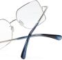Max Mara Eyewear Bril met vierkant montuur Zilver - Thumbnail 3
