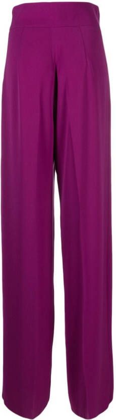 Max Mara Broek met wijde pijpen Roze