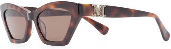 Max Mara Eyewear Zonnebril met cat-eye montuur Bruin