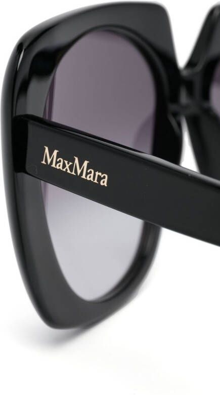 Max Mara Eyewear Zonnebril met logoprint Zwart