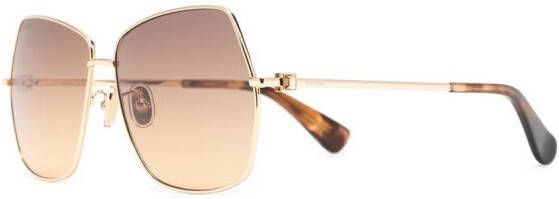 Max Mara Eyewear Zonnebril met oversized montuur Goud