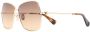 Max Mara Eyewear Zonnebril met oversized montuur Goud - Thumbnail 2