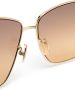 Max Mara Eyewear Zonnebril met oversized montuur Goud - Thumbnail 3