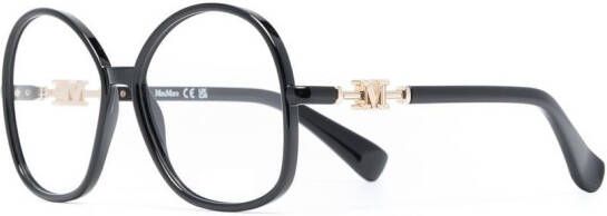 Max Mara Eyewear Zonnebril met rond montuur Zwart
